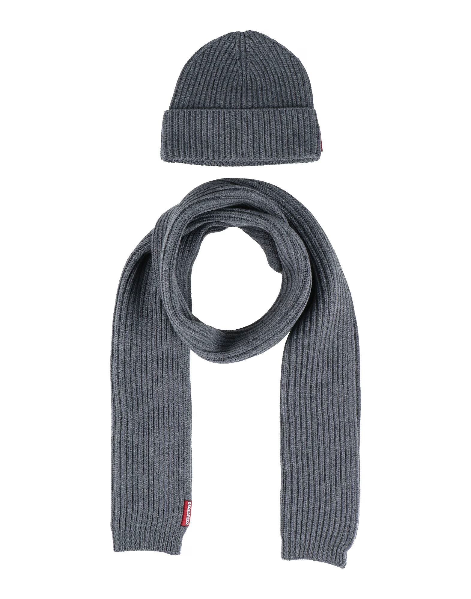 

Комлпект из шапки и шарфа Dsquared2, серый