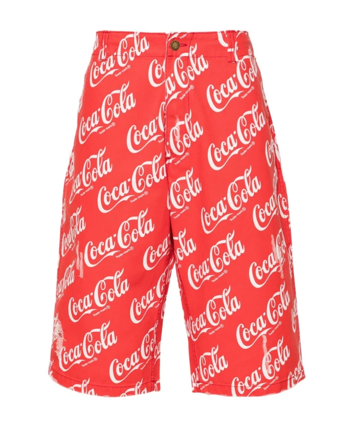

Шорты с принтом Coca Cola Erl, красный