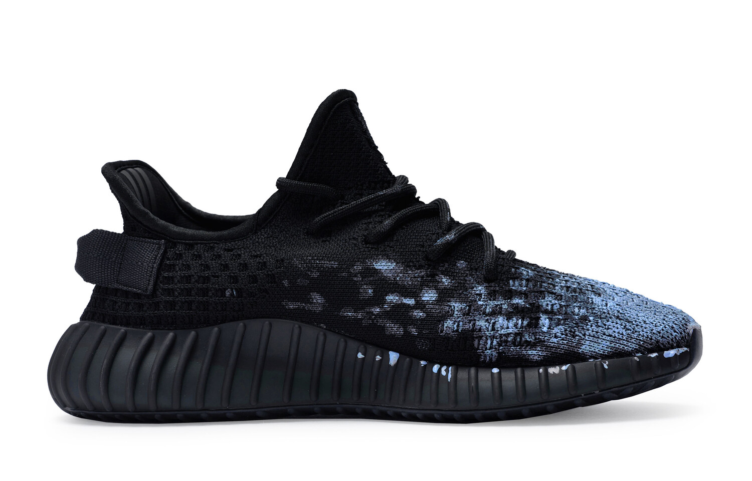 Кроссовки adidas originals Yeezy Boost 350 V2 Lifestyle Shoes Unisex Low-top Blue, черный/синий — фото 3