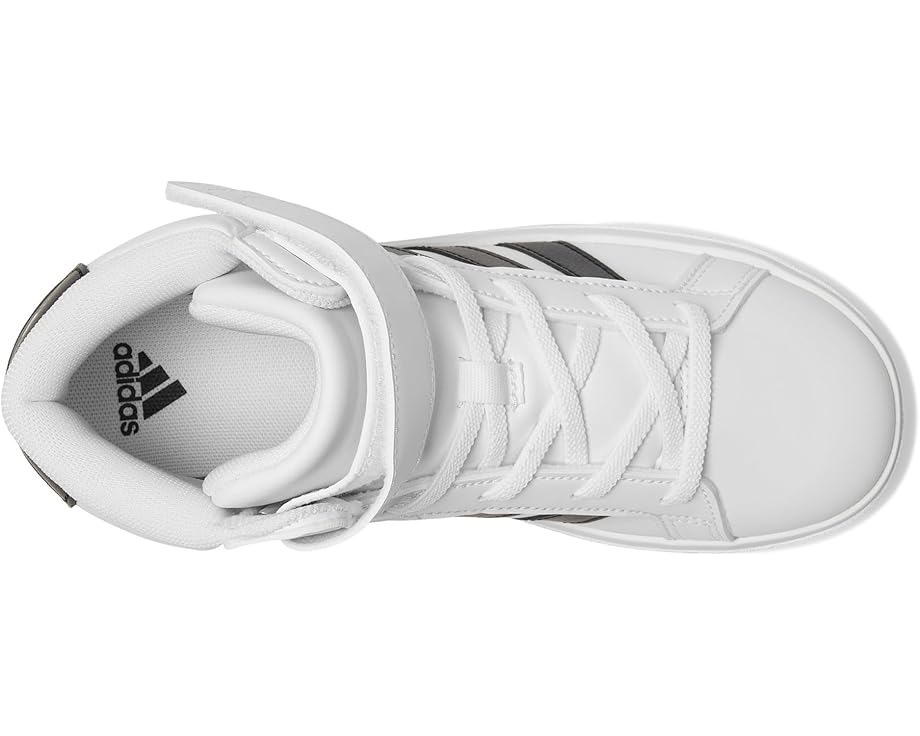Кроссовки adidas Kids Grand Court Mid Shoes, цвет White/Black/White — фото 2