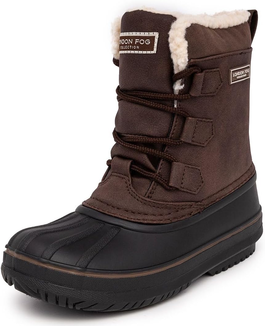 

Ботинки для мальчиков LONDON FOG Cheshire для холодной погоды и снега, коричневый