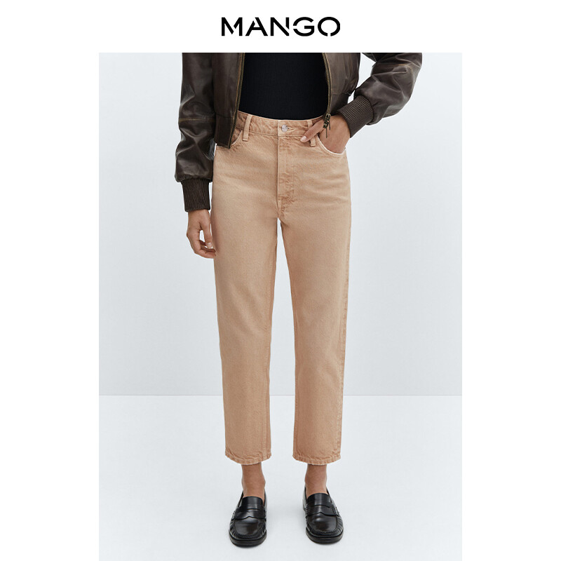 

Женские джинсы Mango в американском стиле ретро, светло-коричневый
