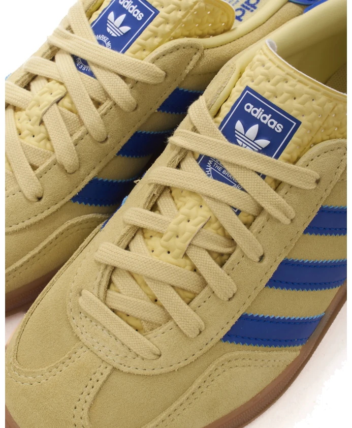 Кроссовки Gazelle для дома, пудрово-желто-голубые Adidas, желтый — фото 4