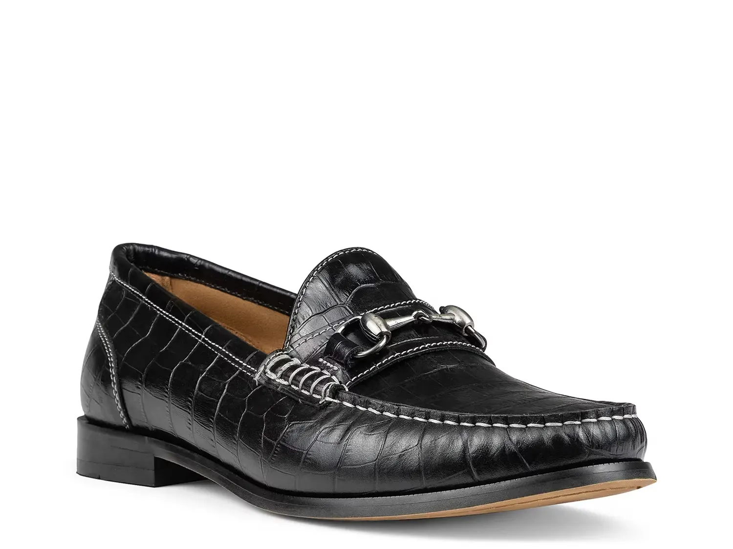 

Nickolas Лоферы Donald J. Pliner, Black Croc Print Leather