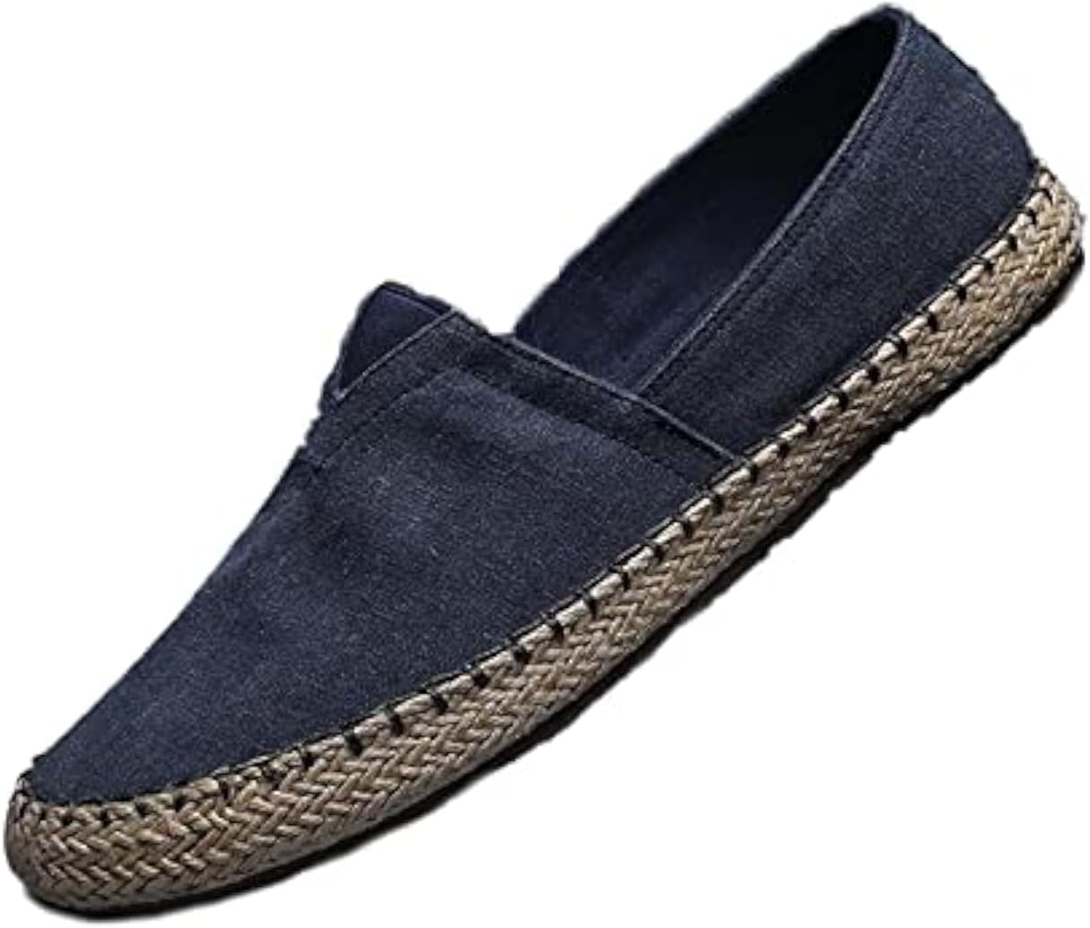 

Мужские эспадрильи-лосьоны на шнуровке из холщовой ткани, простые повседневные кроссовки-мокасины, лодочные туфли, удобные дышащие балетки, обувь для вождения Dirrabra, синий