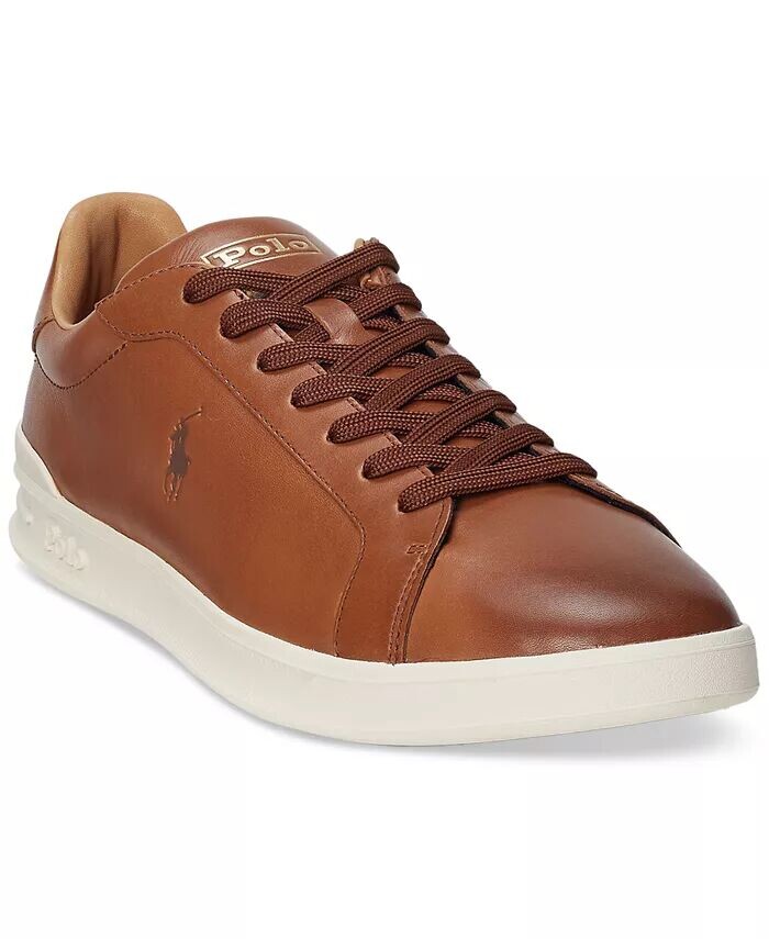

Мужские кожаные кроссовки Heritage Court II Polo Ralph Lauren, коричневый