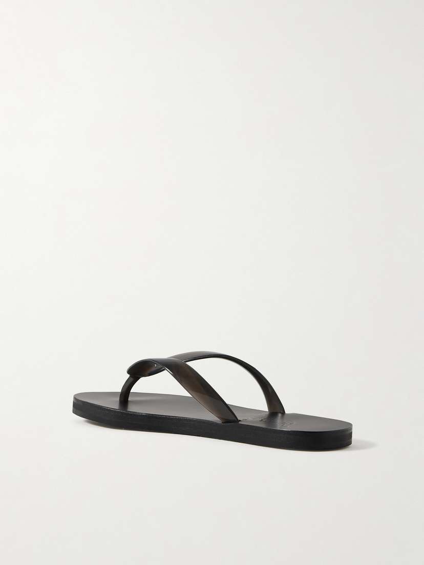 Вьетнамки Saionara из желе ПВХ Ancient Greek Sandals, черный — фото 3