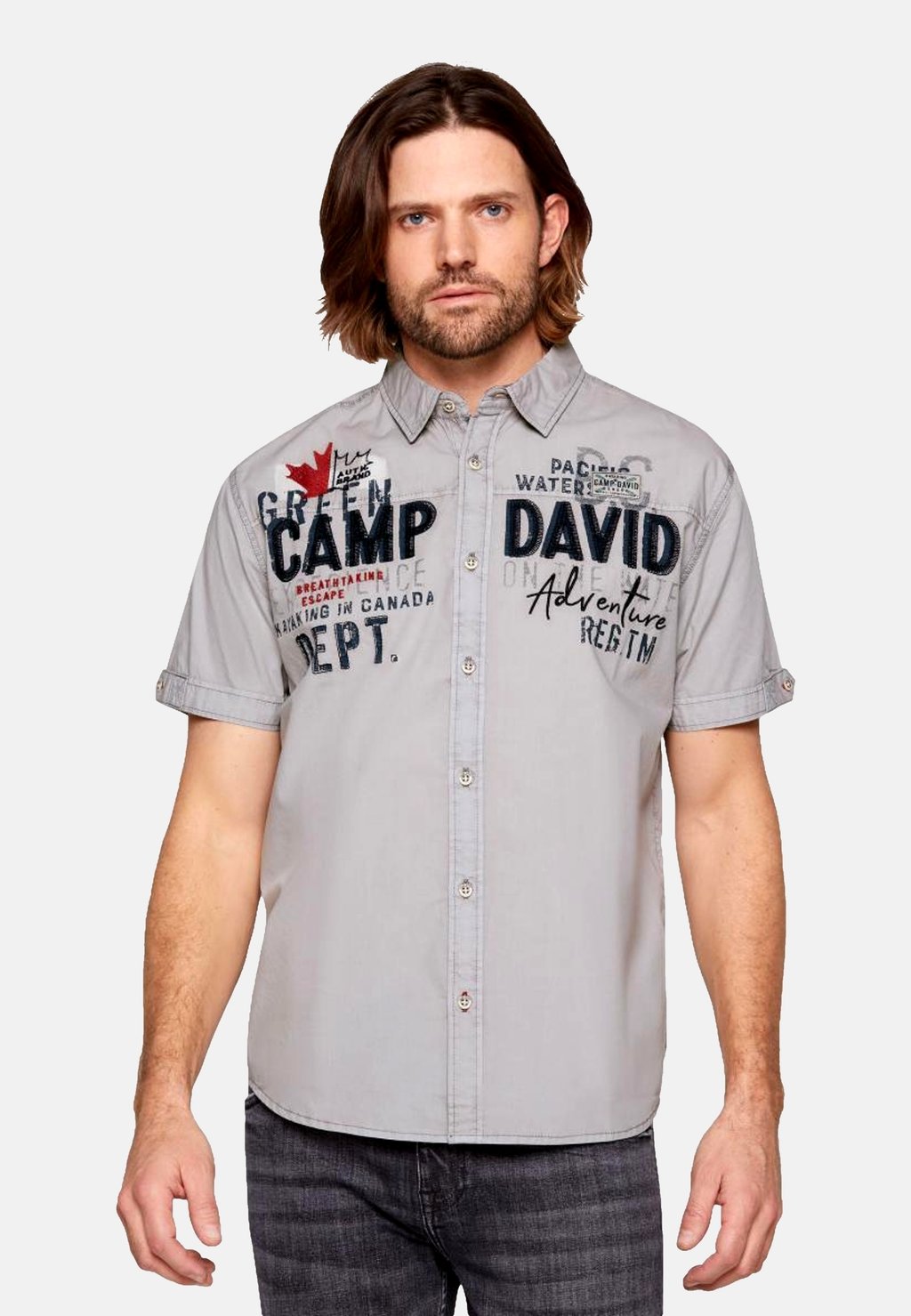 

Рубашка KURZARMHEMD Camp David, серый