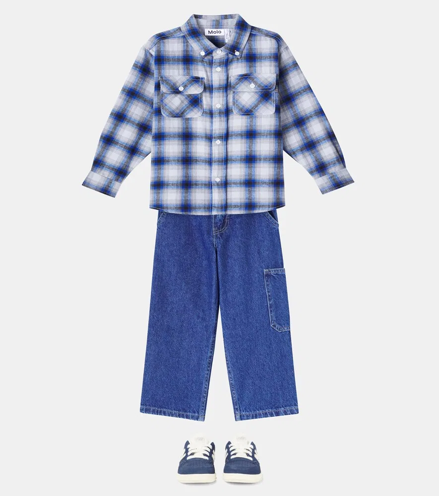 500 детских замшевых кроссовок New Balance Kids, синий — фото 2