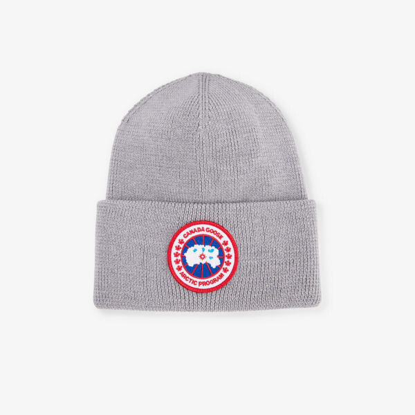 

Шапка-Бини из шерстяной ткани Arctic Disc в рубчик Canada Goose, серый