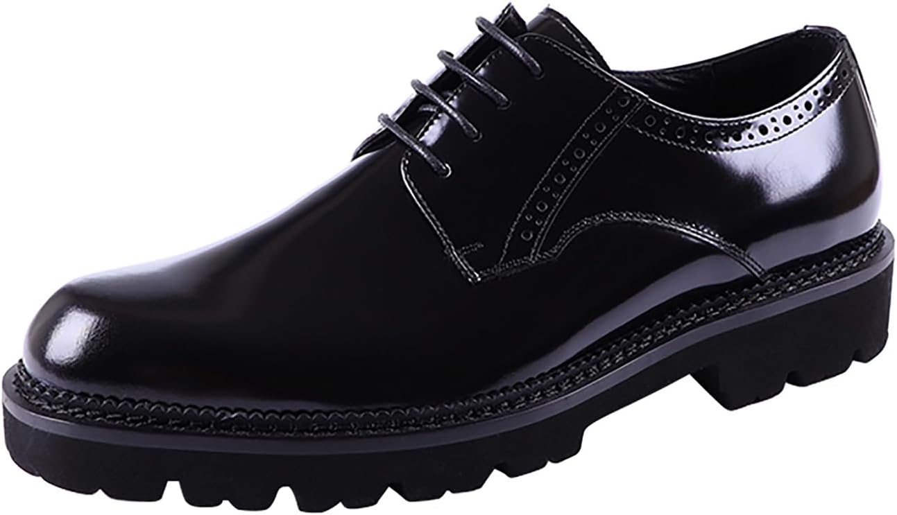 

Мужские классические туфли Santimon из натуральной кожи, стильные оксфорды с перфорацией, формальные деловые туфли типа дерби для мужчин, черный