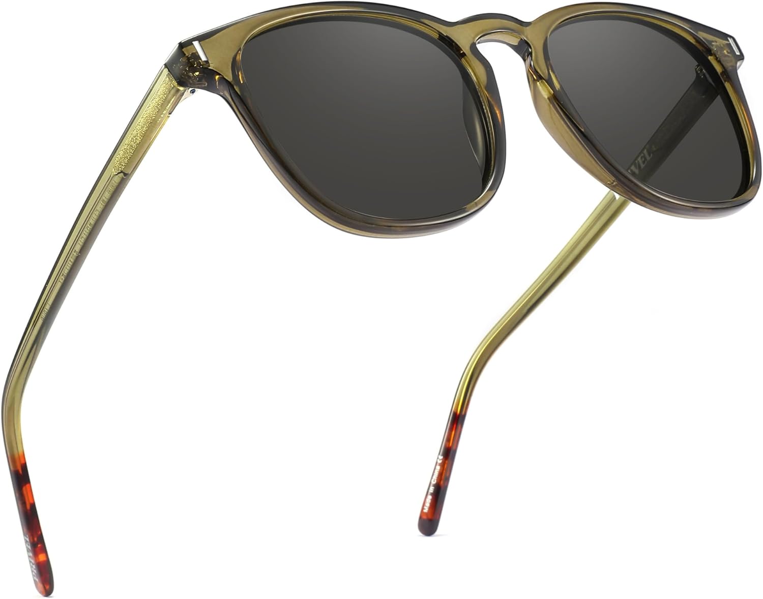 

Солнцезащитные очки размера XXL (очень большие), 159 мм, поляризованные, квадратной и круглой формы, для больших широких голов, мужские, с защитой UV400 PRIVEL, Glossy Transparent Green + Tortoise | Polarized Grey