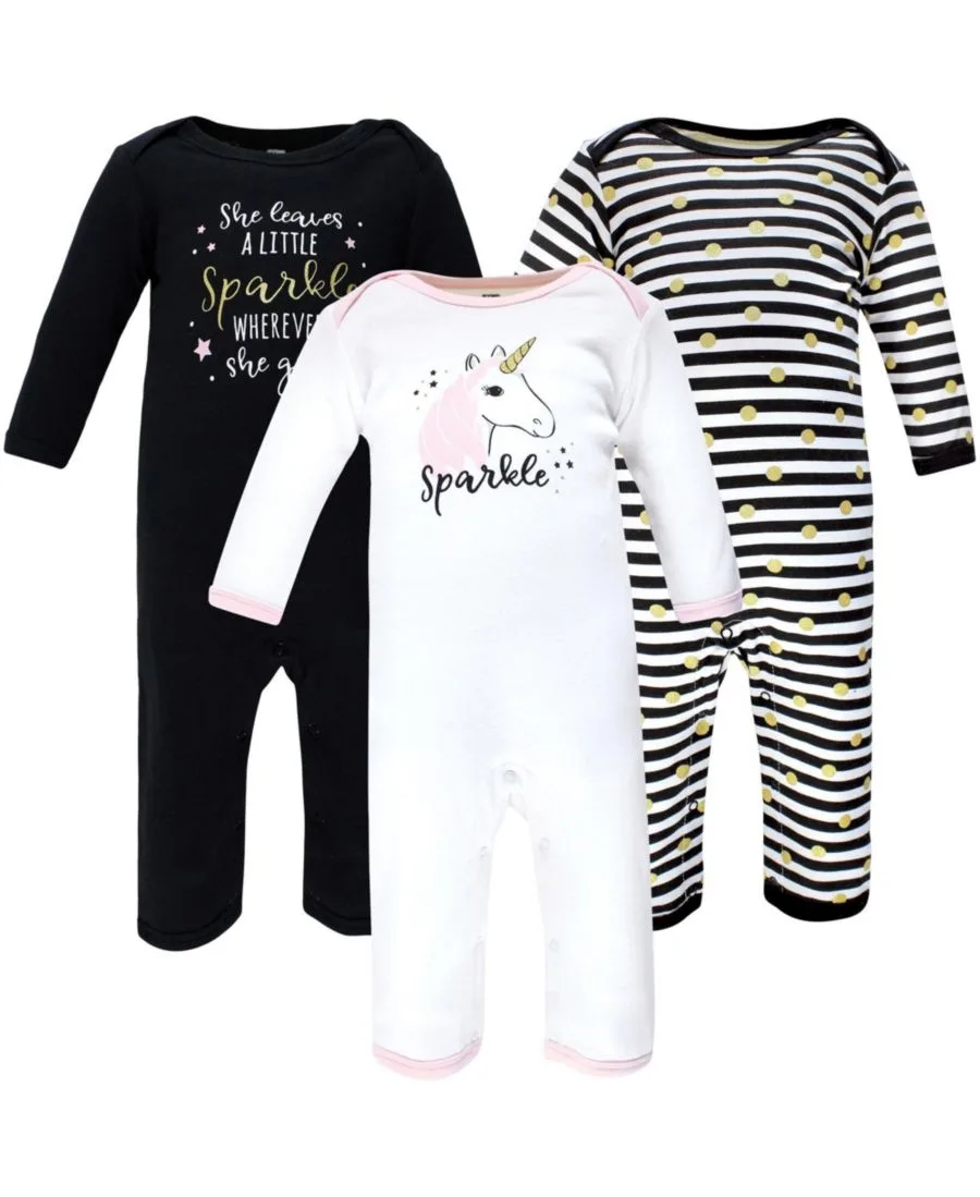 Хлопковый комбинезон для малышей Hudson Baby, Sparkle Unicorn