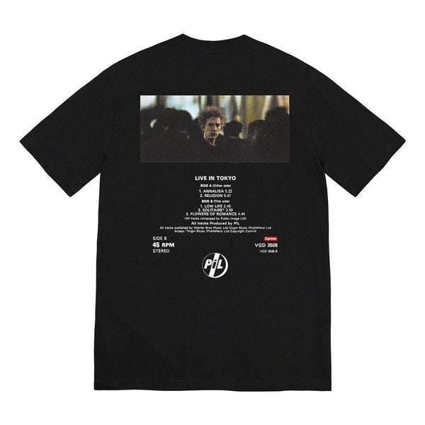 Футболка x public image ltd pil live in tokyo t-shirt 'black' Supreme, черный — фото 2