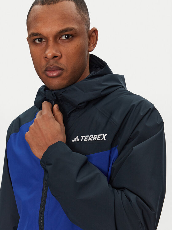 Куртка для активного отдыха стандартный крой Terrex Multi 2L RAIN.RDY JD8353 Adidas, синий — фото 4