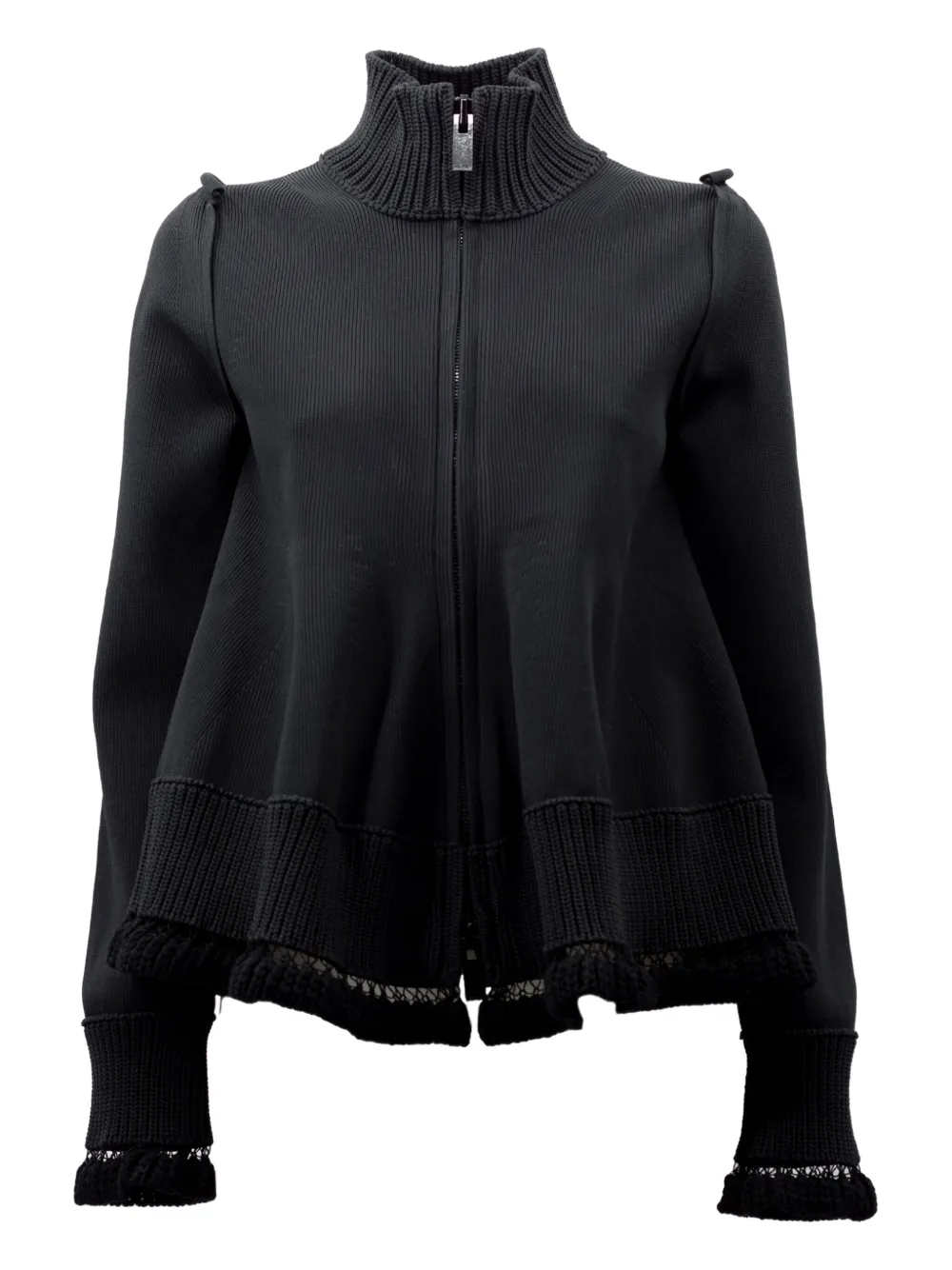 

Кардиган в рубчик SACAI, черный