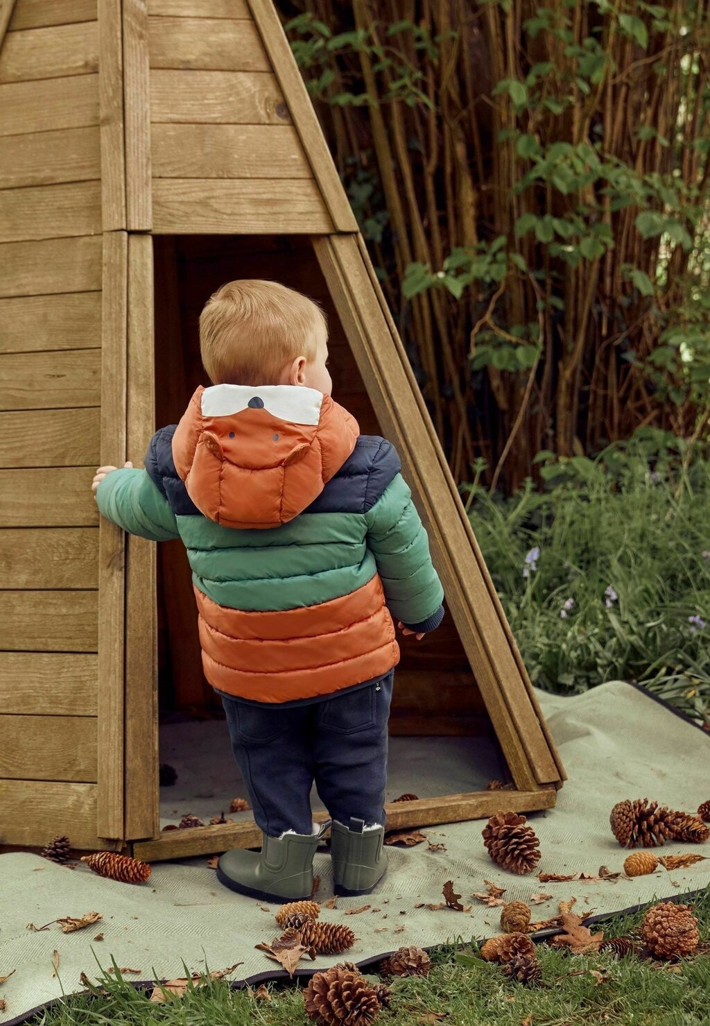 

Зимнее пальто PUFFER JoJo Maman Bébé, цвет rust