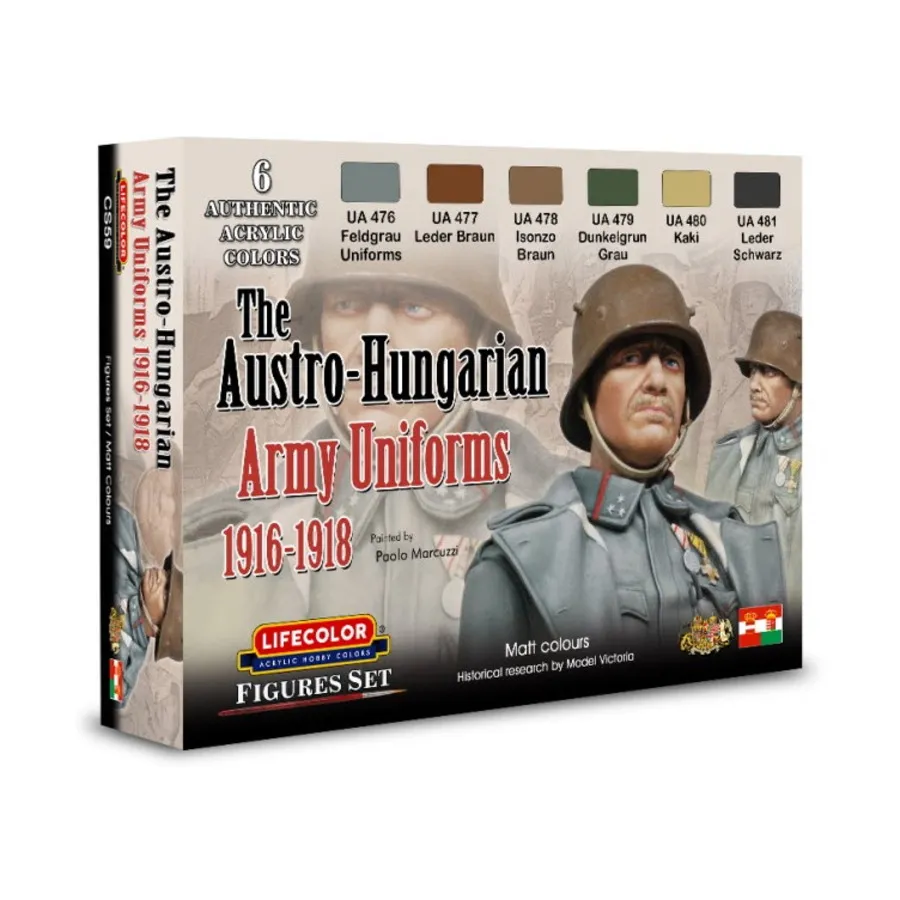 

Униформа австро-венгерской армии, Uniform Paint Sets (Lifecolor)