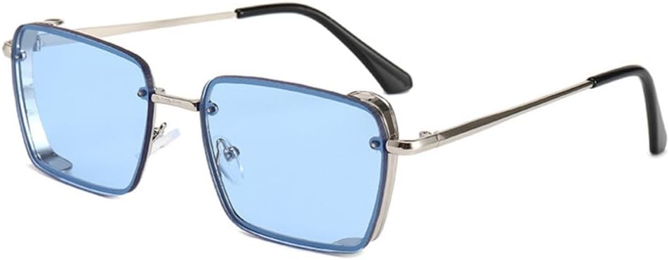 

Модные солнцезащитные очки для женщин в стиле ретро, ​​прозрачные с градиентными линзами, солнцезащитные очки с защитой от УФ-излучения UV400 для мужчин LVTFCO, C07 Silver Blue