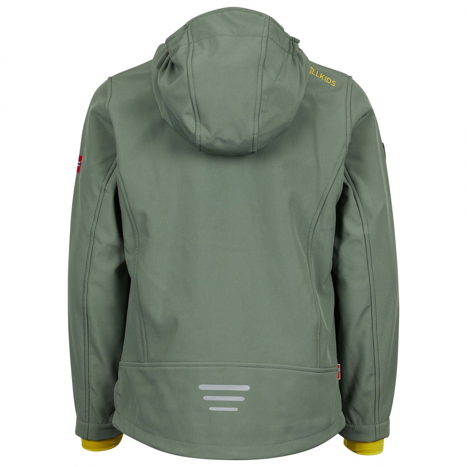 Куртка из софтшелла Trollkids Kid's Trollfjord, цвет Navy/Light Green — фото 3