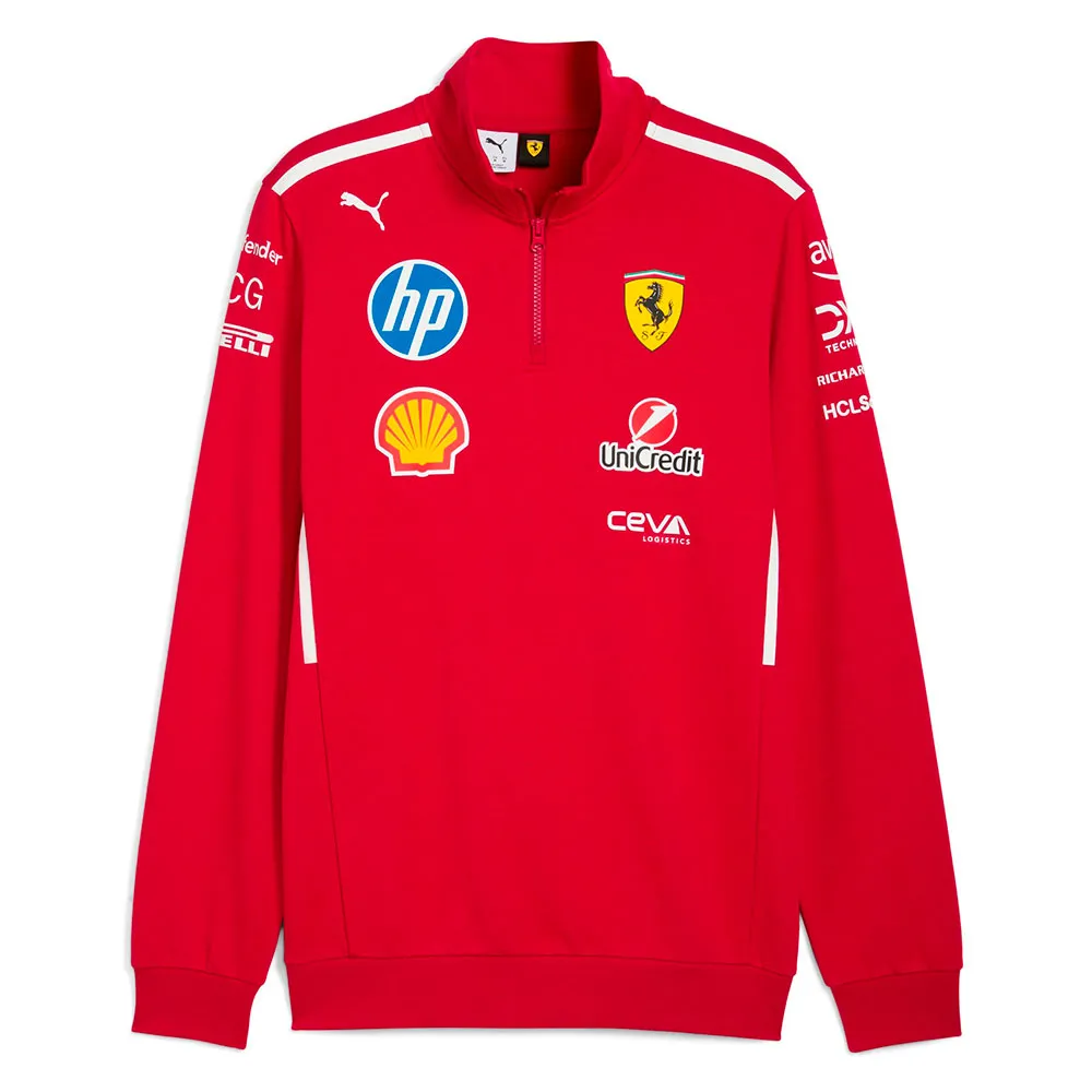 

Толстовка Puma Scuderia Ferrari Team half zip, красный