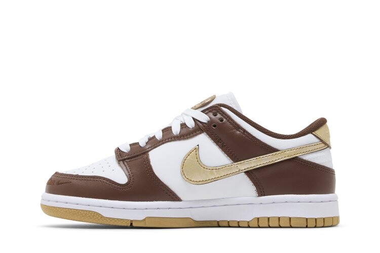 Кроссовки Dunk Low GS, цвет Cacao Wow Metallic Gold — фото 3