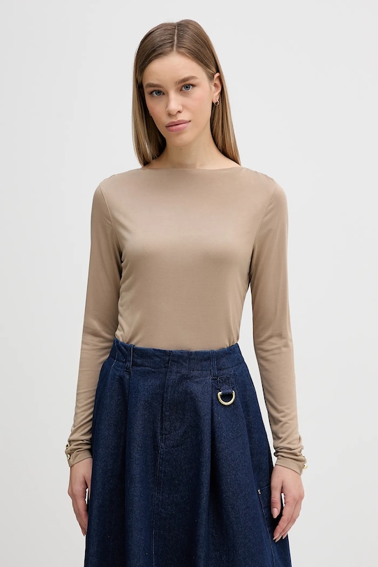 

Лонгслив wren Barbour, зеленый