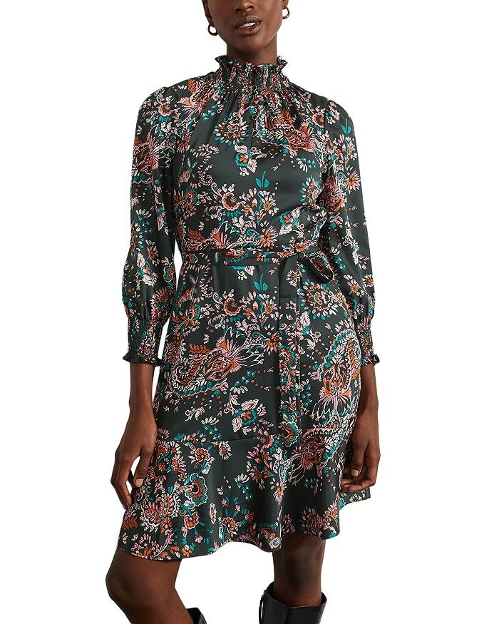 

Платье Tate со сборками HOBBS LONDON Limited Collection, мультиколор