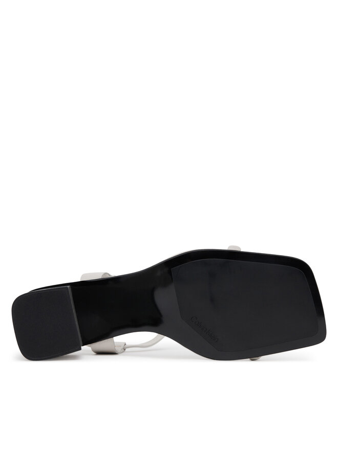 Сандалии Block Heel Sandal 75 Lth HW0HW02650 Calvin Klein, серый — фото 4