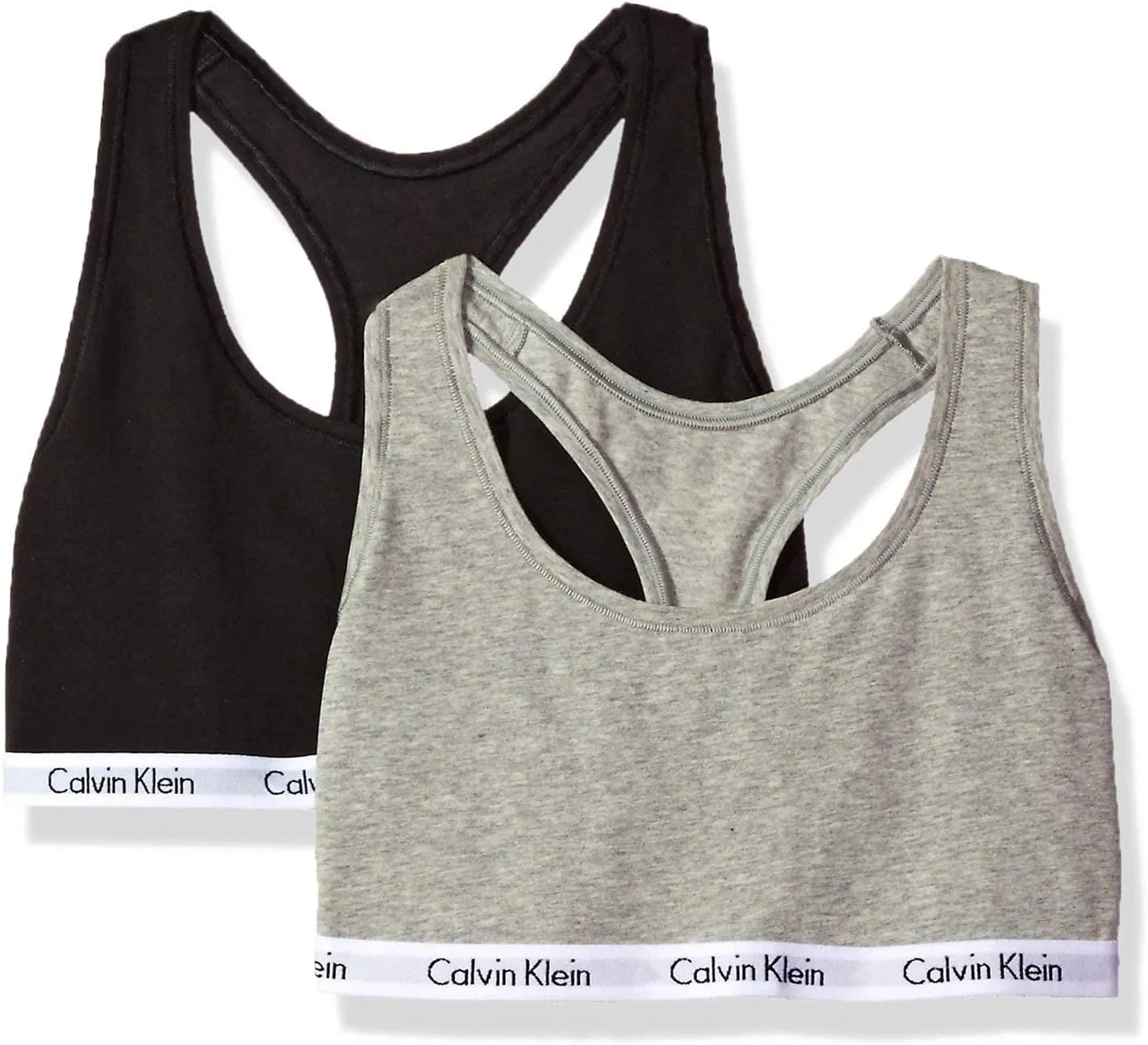 Бюстгальтер Calvin Klein Carousel Logo, Black/Grey Heather