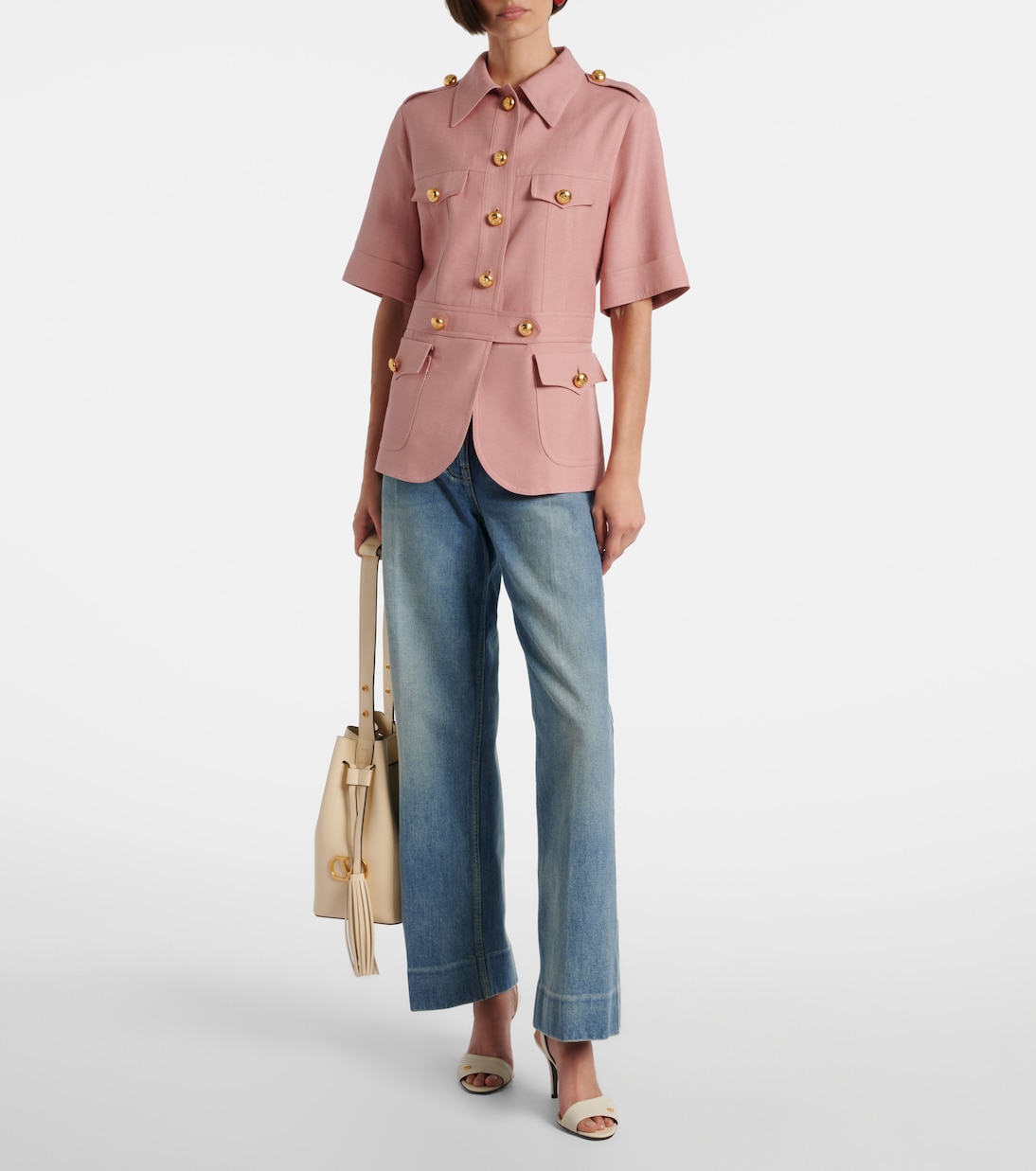 Куртка из кашемира и хлопка Valentino, Oriental Pink — фото 2