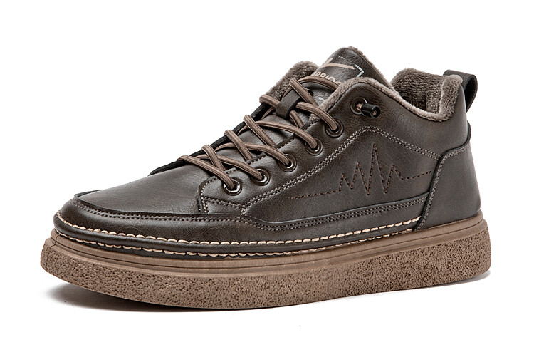 

Кроссовки WARRIOR Skateboarding Shoes Men Mid-top Brown, коричневый