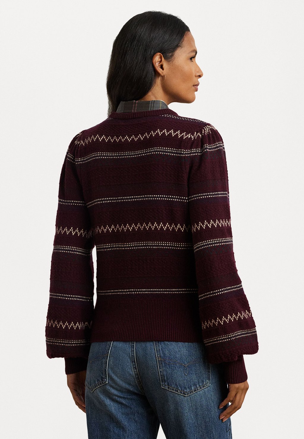 

Джемпер FAIR ISLE WOOL BLEND PUFF SLEEVE SWEATER Lauren Ralph Lauren, мультиколор