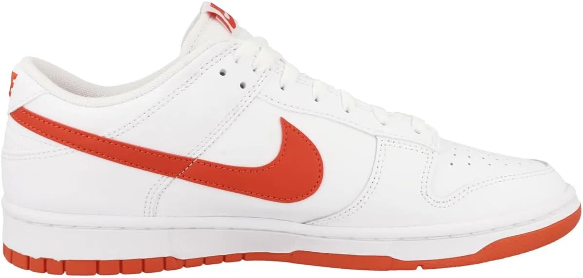 Мужские скейтбордистские кроссовки Nike Dunk Low Retro, белый/красный — фото 3