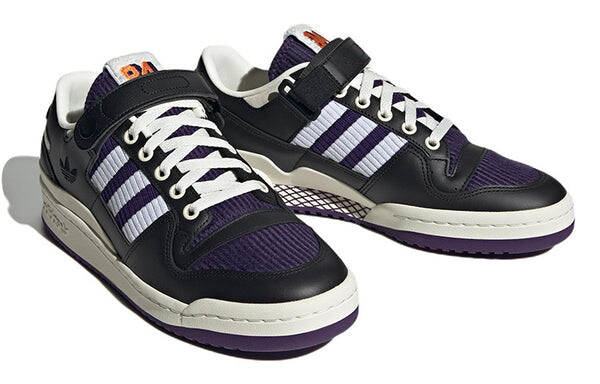 Кроссовки оригиналы форум 84 низкие Adidas, черный — фото 3