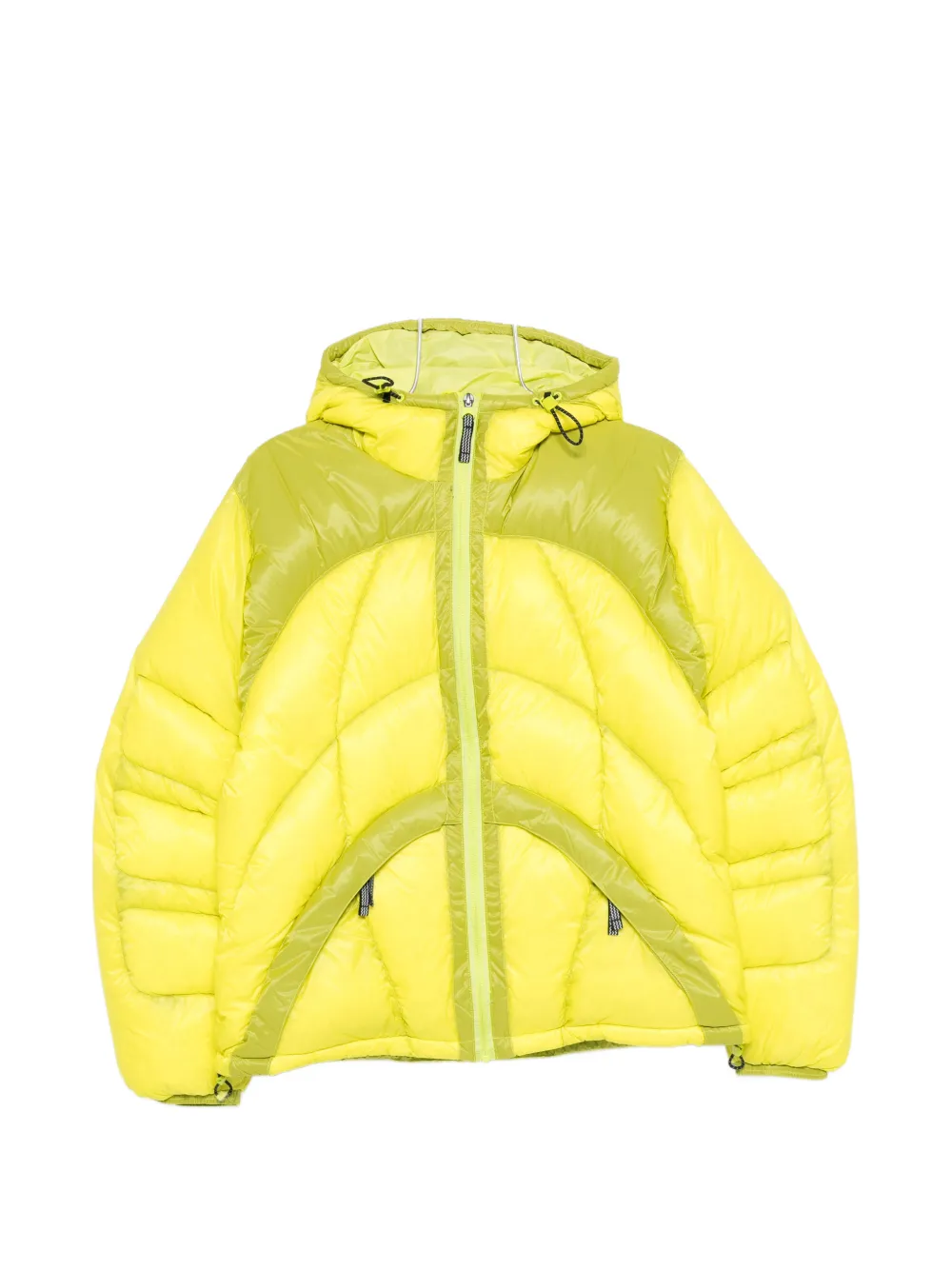 

Стеганая куртка с капюшоном из материала Pertex Adidas, желтый