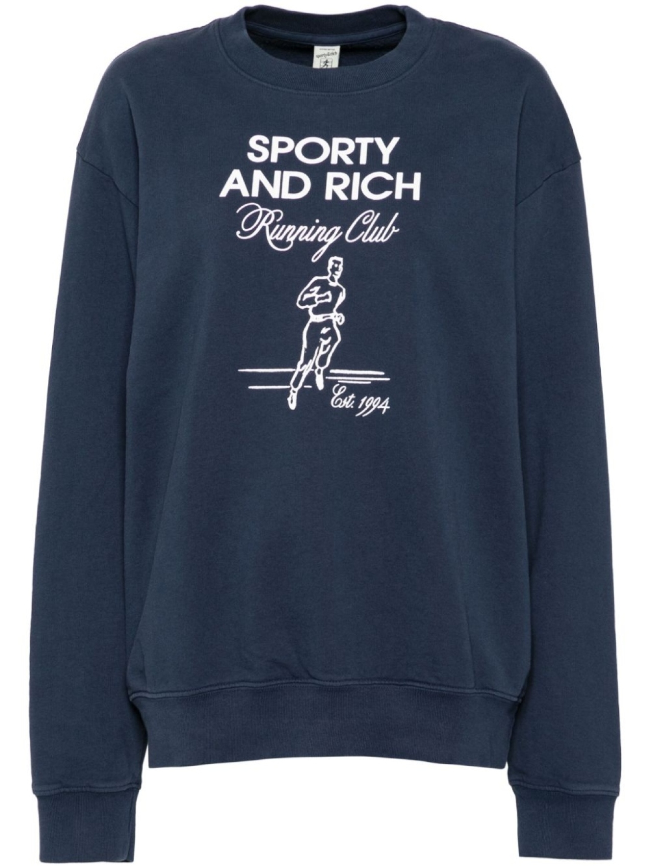 

Sporty & Rich толстовка Running Man с круглым вырезом, синий