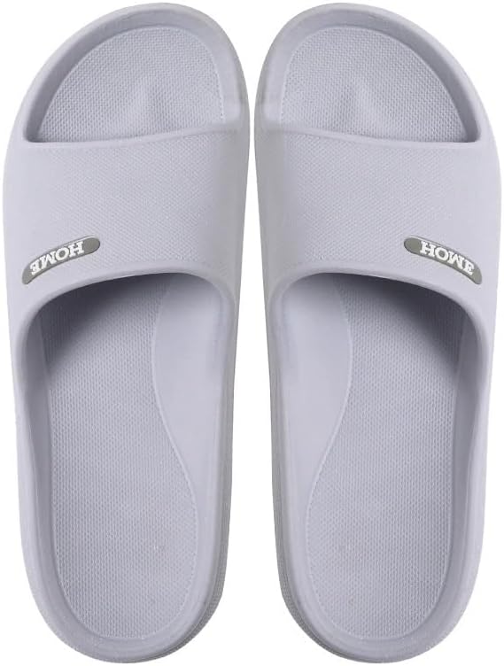 

Женские и мужские шлепанцы EDOSIR для душа, ванной комнаты и спа, летняя обувь для дома, очень большого размера, серый