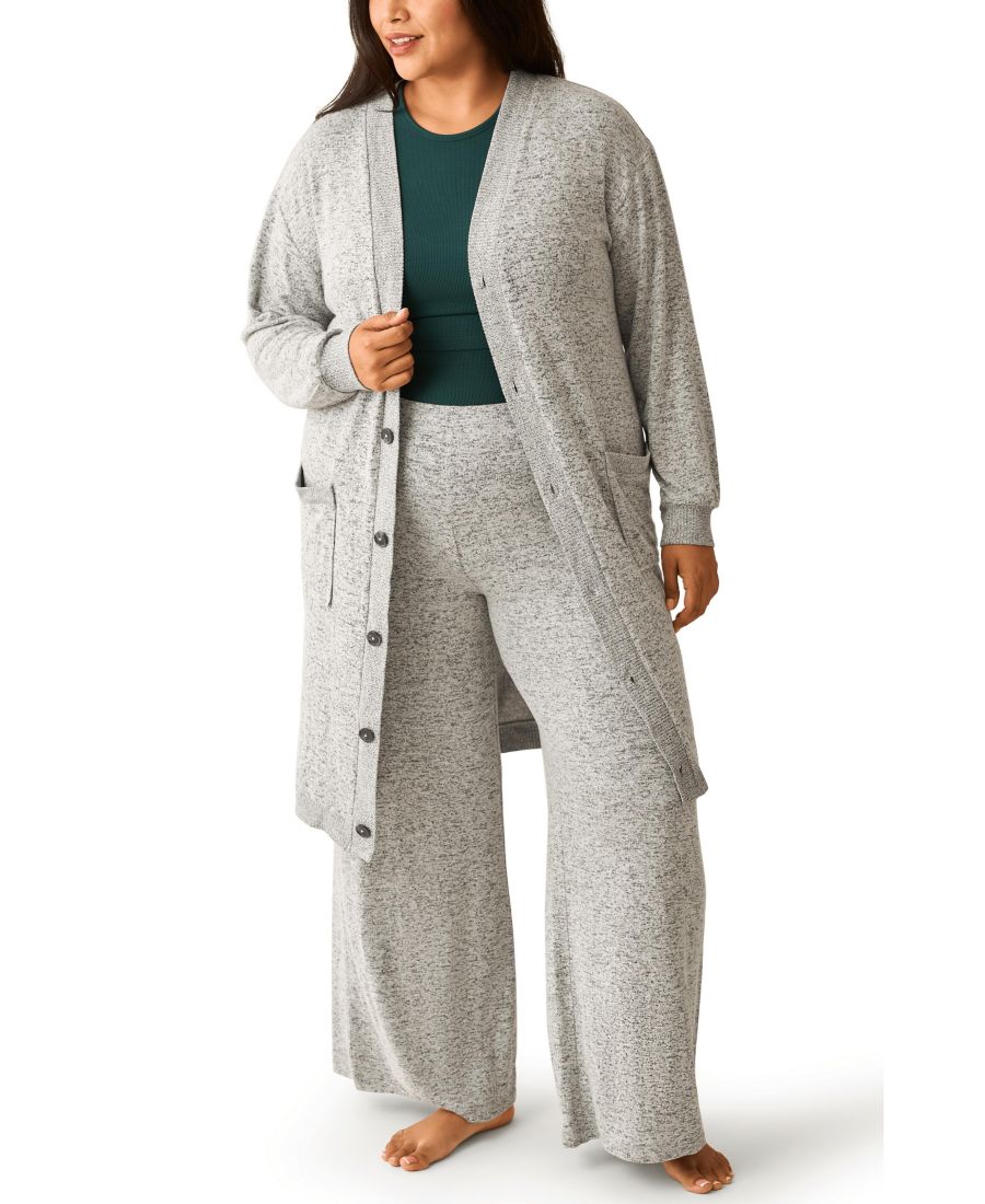 

Уютный вязаный длинный кардиган для беременных Kindred Bravely, Grey heather