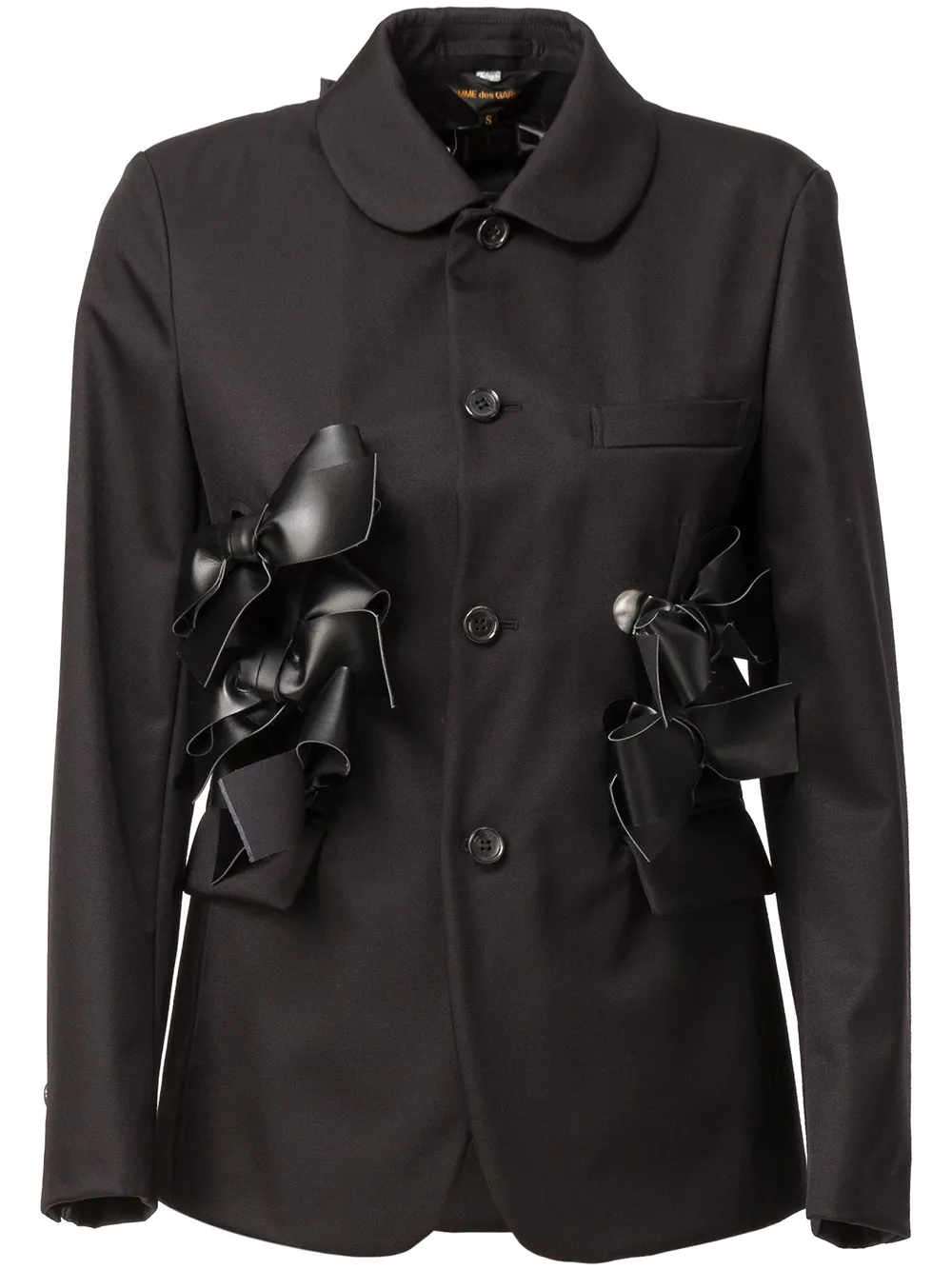 

Пиджак с аппликацией COMME DES GARCONS, черный