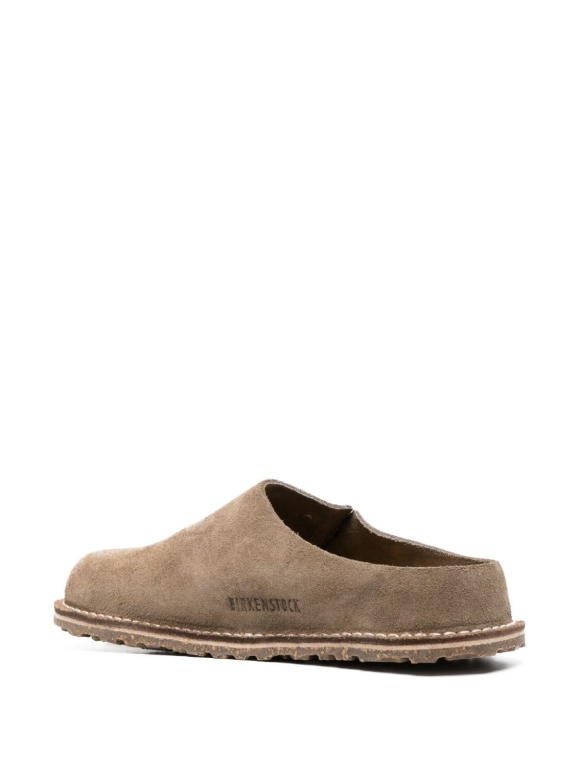 Birkenstock слиперы Zermatt с тисненым логотипом, коричневый — фото 3