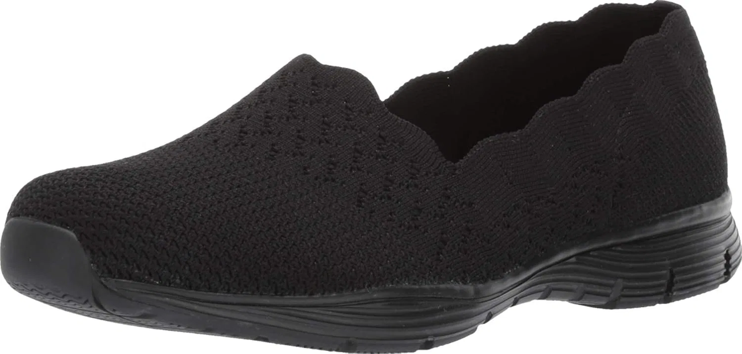 Женские кроссовки Skechers Seager Stat, Black Bbk