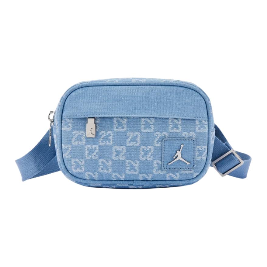 

Jordan Монограмма Хлопковая сумка через плечо унисекс джинсовый синий, Denim Blue