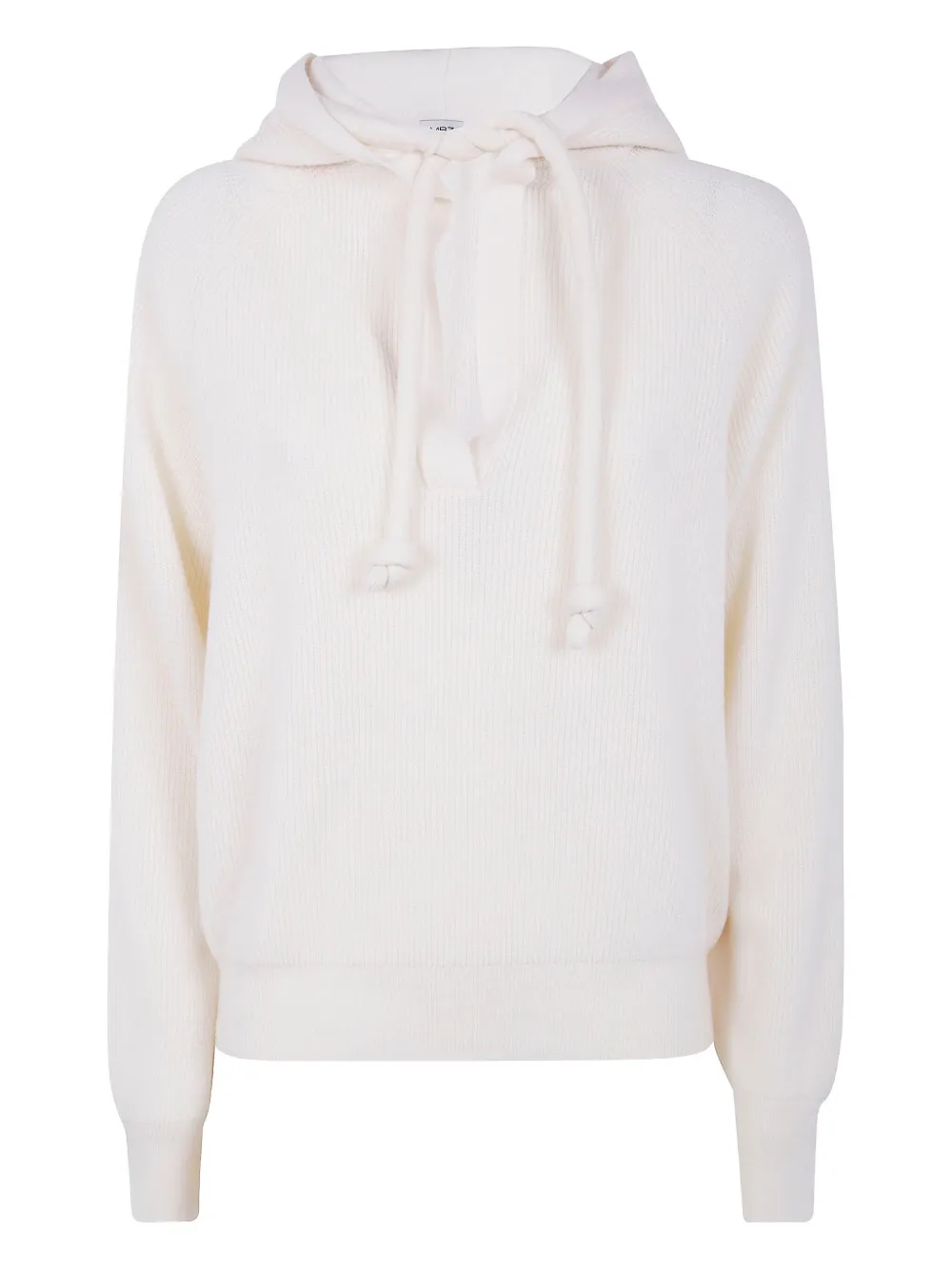 

Толстовка с капюшоном из ребристой шерсти MRZ, белый
