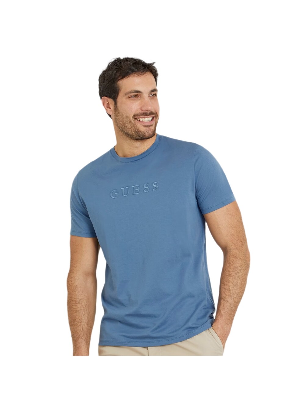 

Футболка пима Guess, синий