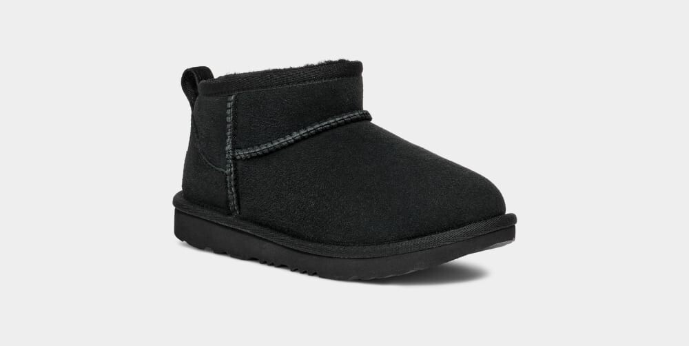 Угги Classic Ultra Mini UGG, черный — фото 2