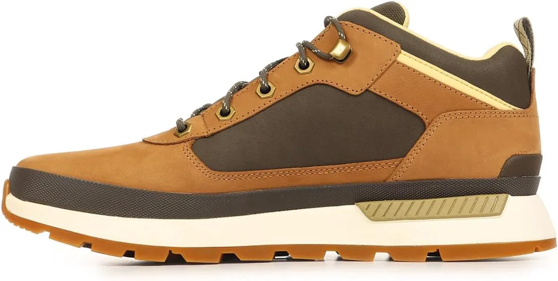 Мужские походные ботинки Timberland Field Trekker Mid с шнуровкой, коричневый/темно-коричневый — фото 4