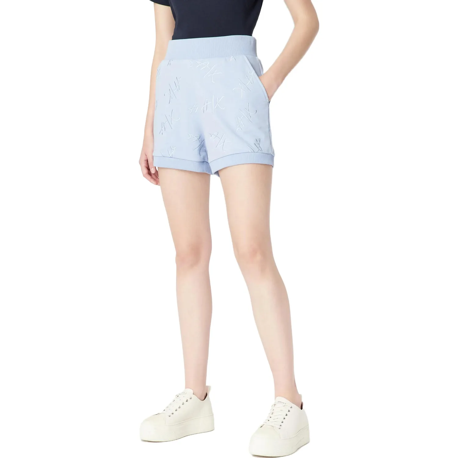 EMPORIO ARMANI Шорты Casual Women's Blue Moderate — фото 4
