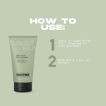 Бальзам для укладки феном Blow Out Balm 90% натуральных ингредиентов для объема и густоты волос Osmo — фото 3