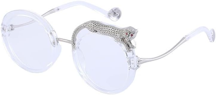 

Ретро-рок солнцезащитные очки для женщин, круглая оправа, панк-стиль, леопардовый принт, защита от УФ-излучения UV400, винтажный европейский и американский модный аксессуар - 7 GDKPJDT, 7